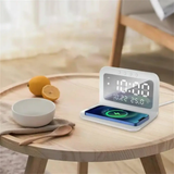 Nightstand LED Clock With Thermometer And Wireless Charger Home Appliances Wireless Chargers