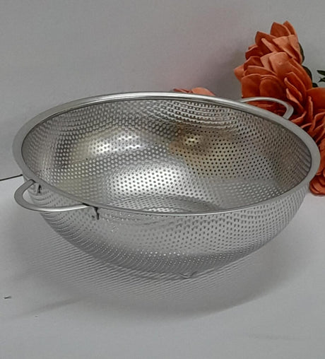 Stainless Steel Basket Strainer/Colander Multi Use Kitchen Drain Bowl for Fruits, Veggies & Rice- Furaha Finds Kenya