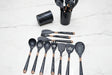 11pcs Kitchen Silicone Spoon Set with Wooden Handles Kitchen accessories Kitchen Utensil Sets