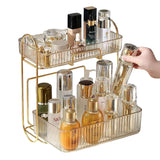 Acrylic Double Layer Cosmetic Organizer – Large Capacity