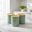 3 Piece Alloy Canister Set Canister set Storage & Organization