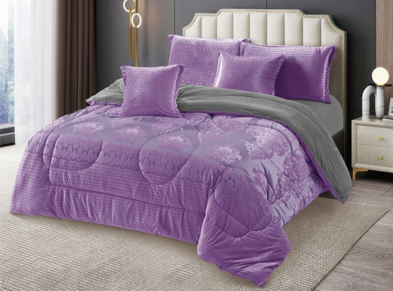 Luxury Silk Velvet Fleece Duvet Set 6x6 with Bedsheet and Pillowcases