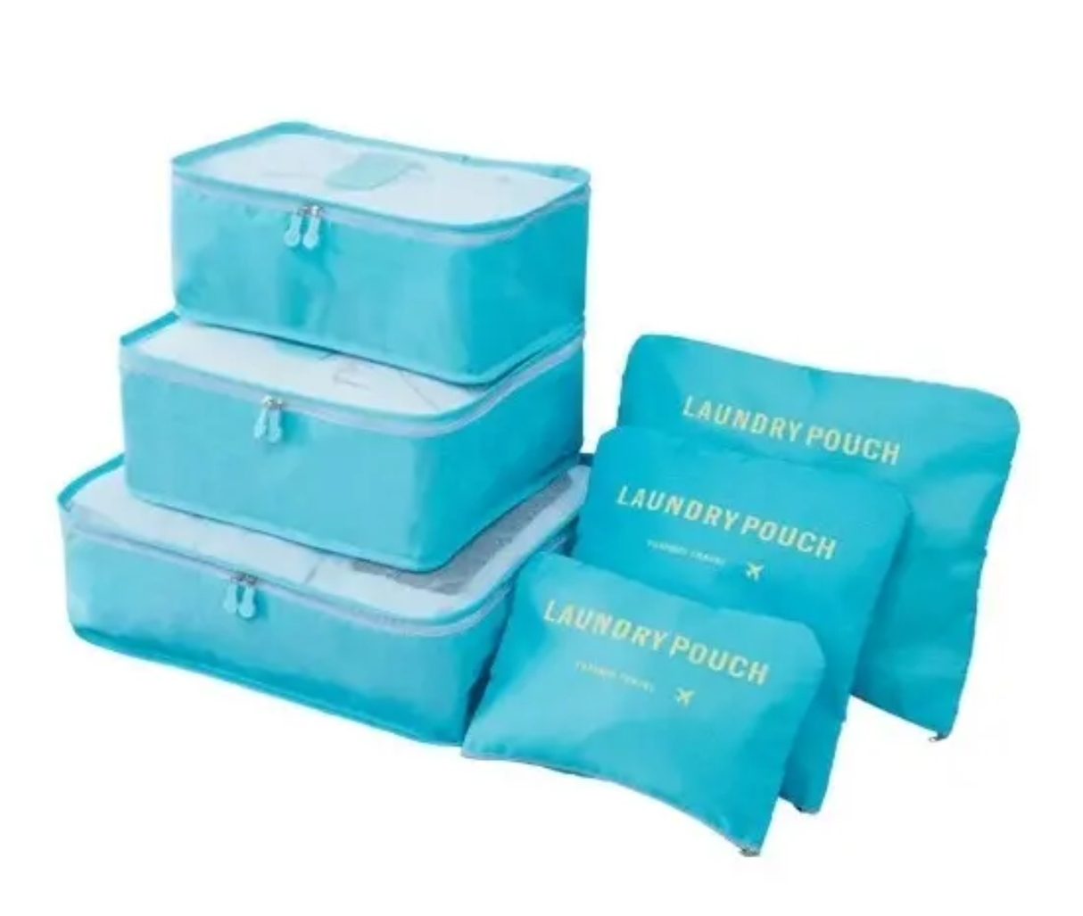 6pcs Luggage Travel Organizers Packing Cubes Set