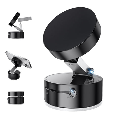 Foldable Magnetic Car and Home Phone Holder with Suction