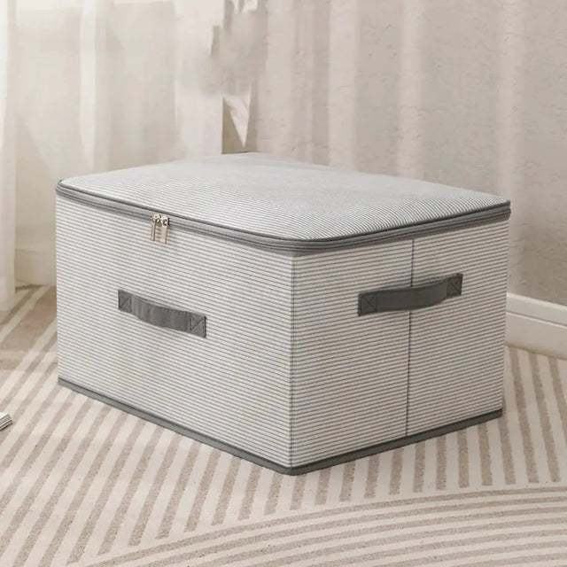 Large Collapsible Zipper Storage Box Closet Organizer Household Storage Containers