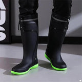 Men's Knee-High Fleece-Lined Rain Boots Gum boots Boots