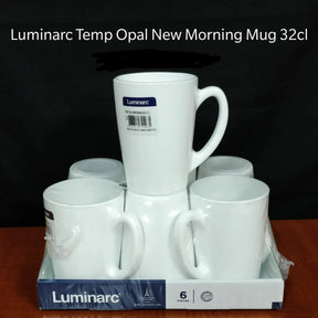 Luminarc Temp Opal New Morning Mug Set – 6-Piece Tempered Daily Use Drinkware drinkware Mugs