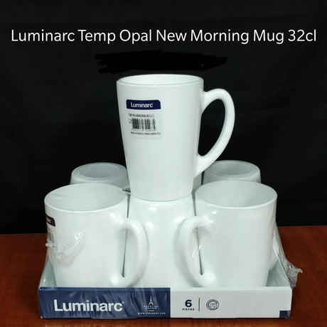 Luminarc Temp Opal New Morning Mug Set – 6-Piece Tempered Daily Use Drinkware drinkware Mugs