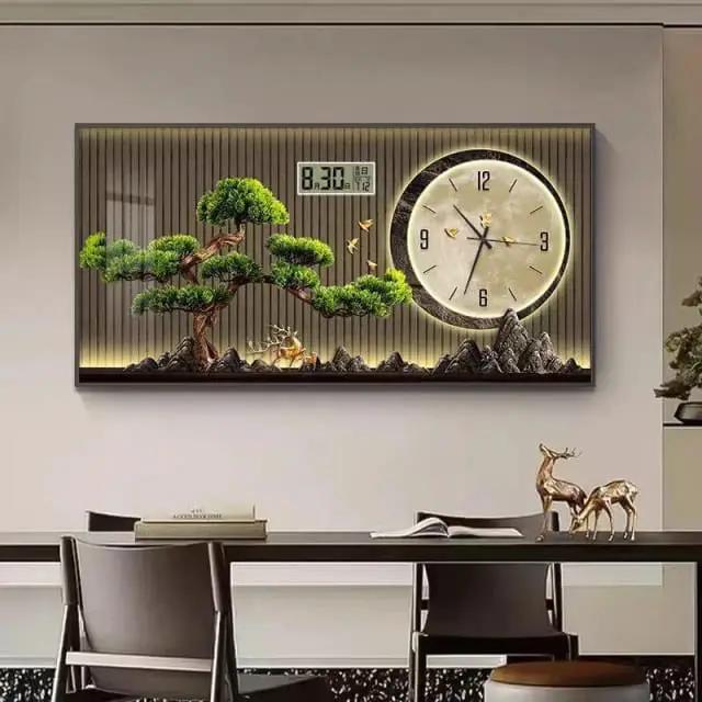 Silent Decorative Wall Clock with Calendar Wall clock Wall Clocks
