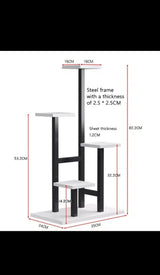 Luxurious Flower Stand Elegant Metal Display Shelf for Home Décor