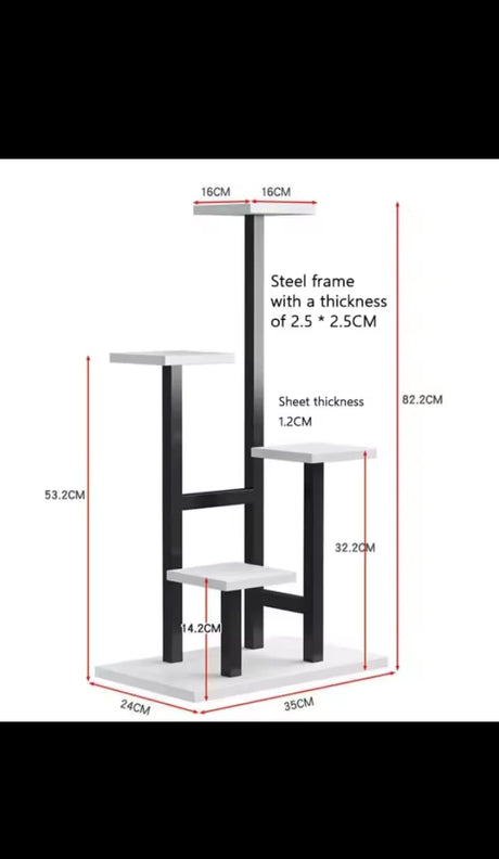 Luxurious Flower Stand Elegant Metal Display Shelf for Home Décor