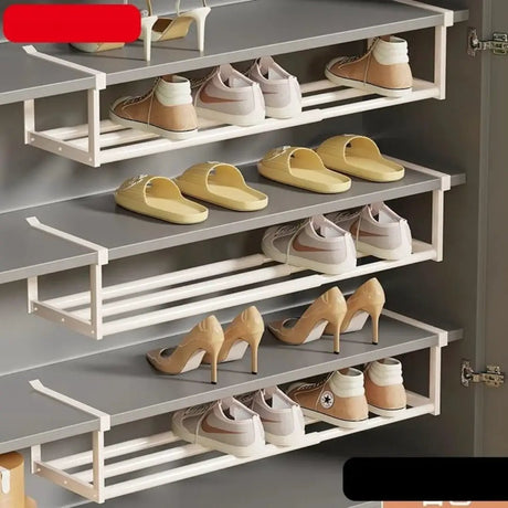 Large Capacity Under Shelf Stainless steel Shoe Rack Shoe Racks