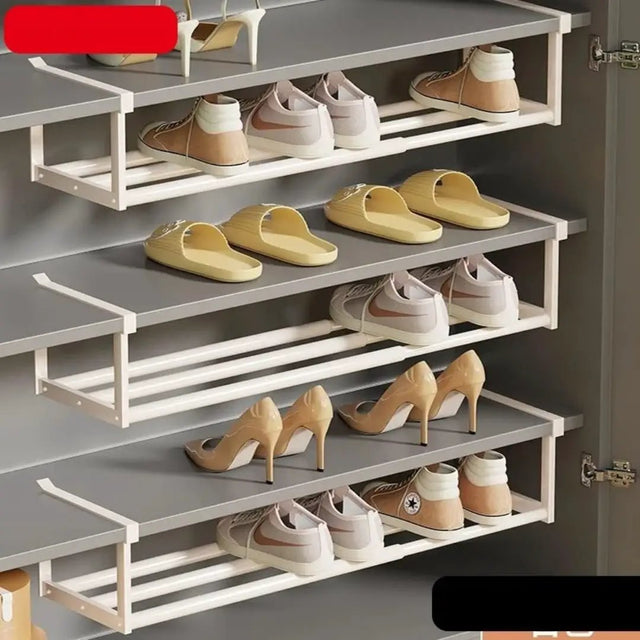 Large Capacity Under Shelf Stainless steel Shoe Rack Shoe Racks