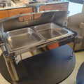 Premium Stainless Steel Chafing Dish with Glass Top Window Kitchenware Chafing Dishes