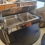 Premium Stainless Steel Chafing Dish with Glass Top Window