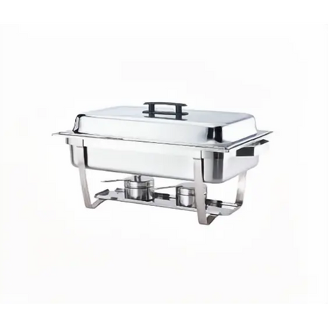 Stainless Steel Rolltop Chafing Dish with Glass Window 9L Double Pan for Buffet and Catering