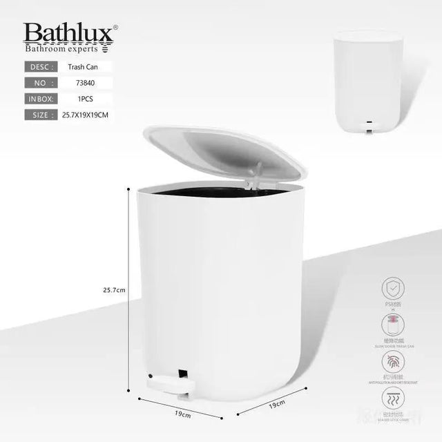 5L Stainless Steel Pedal Bin Pedal bin Trash Cans