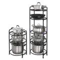 Premium Quality 5-Tier Pot Rack Holder – Black Pot Racks