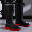 Men's Knee-High Fleece-Lined Rain Boots Gum boots Boots