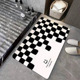 Absorbent Bathroom Mat Rug with Rubber Bottom Bath Mats & Rugs