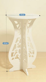 Quartered Decor Coffee Flower Table with Placemat