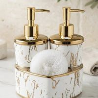 Heart Twin Ceramic Soap Dispenser Set Soap dispenser Soap & Lotion Dispensers