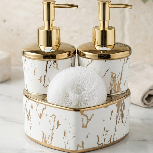 Heart Twin Ceramic Soap Dispenser Set Soap dispenser Soap & Lotion Dispensers