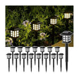 6 pcs solar-powered lawn lamps combine aesthetic beauty with practical lighting