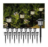 6 pcs solar-powered lawn lamps combine aesthetic beauty with practical lighting