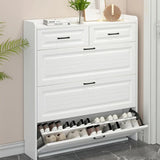 Bucket Flip Shoe Cabinet Space Saving Multi Layer Shoe Storage