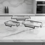 3 Pcs Large Acrylic BPA Free Storage Containers Food Storage Containers