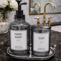 3pc Sleek Soap Dispenser Set Soap dispenser Soap & Lotion Dispensers