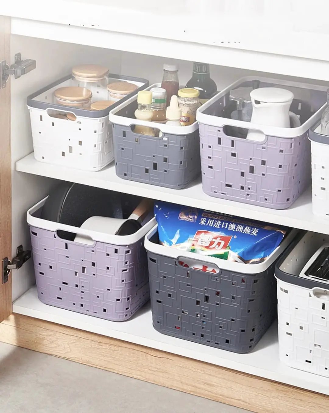Large Plastic Storage Basket Storage Household Storage Baskets
