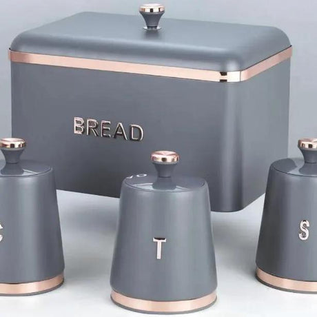 Elegant Bread Bin & Canister Set Bread bin and canister Kitchen Organizers