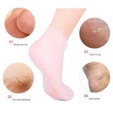 Silicone Moisturizing Spa Gel Heel Socks for Cracked Heels