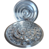 HOLY COMMUNION UTENSIL SET WITH 40 PLASTIC CUPS AND TRAY Church and religious supply Religious Items