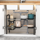 Under the Sink Adjustable 2-Tier Rack Multifunctional Kitchen, Bathroom, and Countertop Organizer.- Furaha Finds Kenya