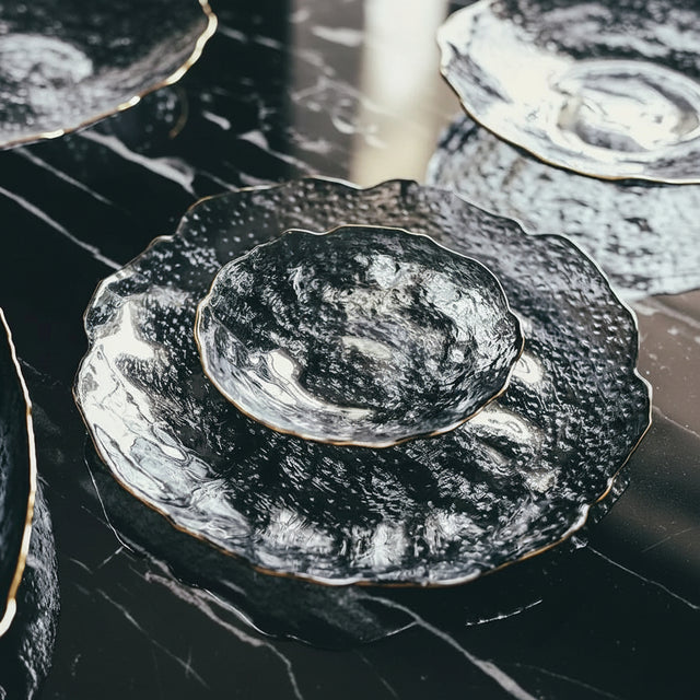 Irregular Glass Dinner Plates Dinnerware