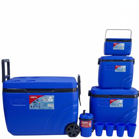Milton Super Chill Insulated Ice Box 9 Piece Travel & Outdoor Coolers