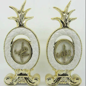 2pcs Luxury Islamic Decorative Showpiece - "Allah & Muhammad" Pair Home decor Religious Items