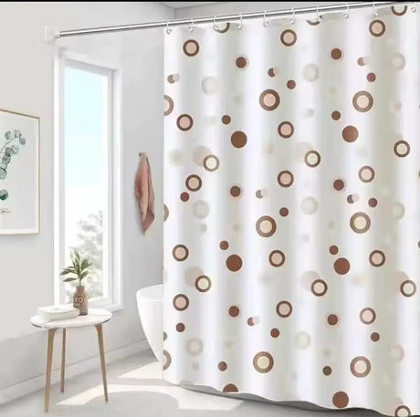 Waterproof PEVA Shower Curtain With Hooks Bathroom Accessories Shower Curtains