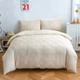 7x8 Tufted Cotton Duvet Cover Set duvet covers Duvet Covers