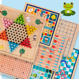 6in1 Wooden Board Game Set- Furaha Finds Kenya
