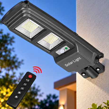 LED Solar Street Light with Remote - 2000LM (2 year warranty) Solar Light Flood & Spot Lights