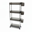 4-Tier Acrylic Rolling Storage Cart Home & Garden Carts