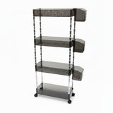 4-Tier Acrylic Rolling Storage Cart Home & Garden Carts