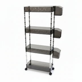 4-Tier Acrylic Rolling Storage Cart Home & Garden Carts