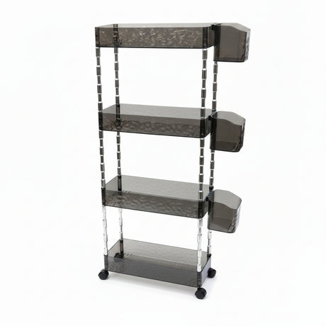 4-Tier Acrylic Rolling Storage Cart Home & Garden Carts