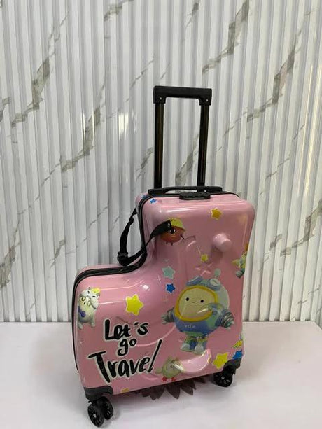 Unisex Kids Cartoon Travel Suitcase on Wheels 54x22x42cm Bags & Luggage Kids' Suitcases