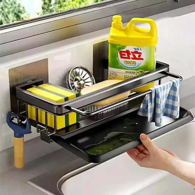 Multipurpose Sink Caddy With Draining Tray sink caddies in kitchen Sink Caddies